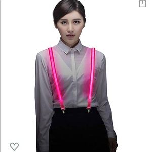 Pink LED Suspenders New out of box, never worn